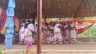 Dance performance in Father Abhishek, Traditional Dance Adivasi culture Saraitoli sanna Jashpur 2024