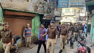 देवबंद पुलिस शांति व्यवस्था को लेकर अलर्ट ड्रोन से की निगरानी लोगो से की शांति बनाये रखने की अपील