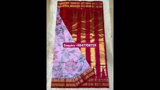 Pure silk ilkal saree