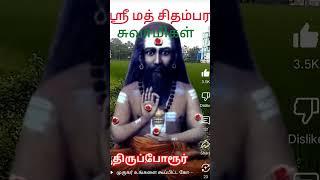 திருப்போரூர் ஸ்ரீமத் சிதம்பர சுவாமிகள் வாழ்க்கை மாறும்