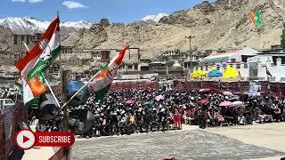 Congress candidate Tsering Namgyal holds mega rally at Leh