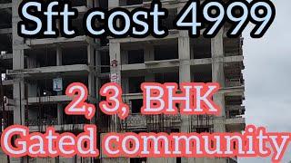 gated community flats 2,3 BHK flats sale #miyapur#bachupally VLN 739