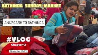 Bathinda sunday market || low price 🤑|| cheapest market 🥼🧥// shivapoetry ||vlogs .