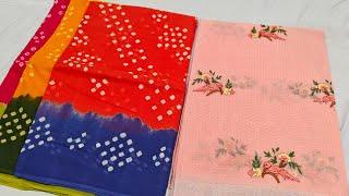 Bandhani & Kota Cotton Doria Sarees Collection l Wholesale & Manufacturer