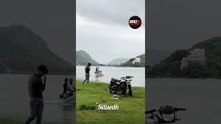 अलवर : सिलीसेढ़ झील पर बाइक से स्टंट कर रील बनाने वाले इन लोगो का वीडियो हो रहा है