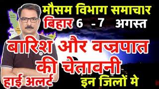 आज का बिहार मौसम विभाग : Bihar Weather report 6 August 2024 Patna Weather Today