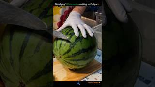 Satisfying! Watermelon cutting technique - KOREAN STREET FOOD🍉