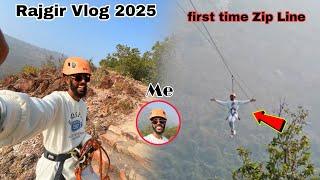 First time try nature Safari Zip Line | in Bihar Rajgir Tour 2025 | Hari Moto Vlog