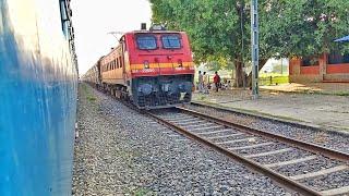 03249 Rajgir से Patna Express Train Silao Railway Station Skip करते हुए। Bihar Train Video Rail Fan