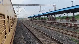 Chandrapur station arrival || 11401 Nandigram exp