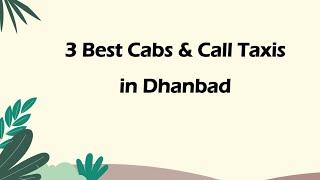 3 Best Cabs & Call Taxis in Dhanbad, Jharkhand 2024 | Taxi services