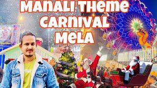 Manali theme Carnival Best mela delhi ka 🎡🥰 vlog Malviya Nagar Christmas Mela #video #trending ￼