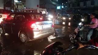 रीवा शहर का सिरमौर चौराहा, पहली बारिश 02 अगस्त 2024(2)