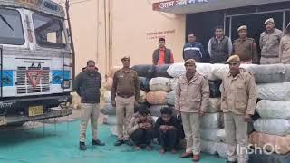 Bhilwara News : हनुमाननगर पुलिस ने कंटेनर से ₹4.89 करोड़ का गांजा बरामद कर 2 तस्करों किए गिरफ्तार