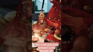 Tulsi Vivah,bhagvan saligram. Gram sahaspur Lormi Mungeli CG