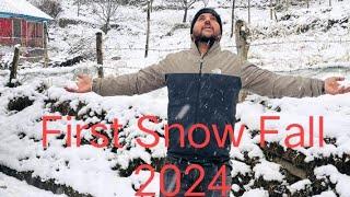 First Snow fall In Himachal 2024| Sundar nagar to Janjehli Velley☃️⛄️☃️⛄️|