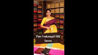 Pure Traditional Venkatagiri Handloom Pattu Sarees | Sakhi - The House of Kanchi Weaves