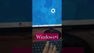 Windows+i?