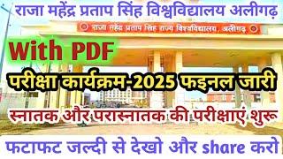 राजा महेंद्र प्रताप राज्य विश्वविद्यालय अलीगढ़ बी. ए. और MA के सभी सेमेस्टर की परीक्षाएं-2025 शुरू