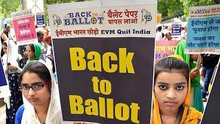 EVM हटवून बॅलेट पेपर वर निवडणूक घ्या नांदेड जिल्हाधिकारी यांना निवेदन..