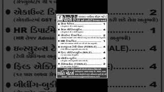 વાપી મા જોબ | Vapi job | 20/11/2024