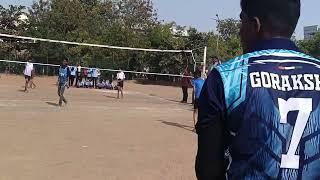 volleyball match district level at विभागीय क्रीडा संकुल छत्रपती संभाजी नगर