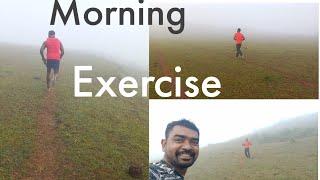 Morning Exercise with heavy fog at Semiliguda. ..କୋରାପୁଟ.