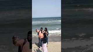 பாண்டிச்சேரி பீச்#### beach video youtube ### reels 😘🥰😃 like me frds