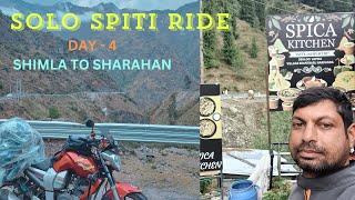 SHIMLA TO SARAHAN || DAY - 4 || ODISHA TO SPITI SOLO RIDE