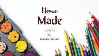 How to make Homemade canvas __😱home diy ideas crafs and art