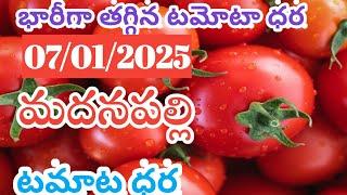 మదనపల్లి🍅🍅 మార్కెట్ ఈరోజు టమోటా ధరలు/07/01/2025/Today Tomato Market Madanapalle price in Rate