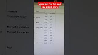 COMPUTER TIP I'M SURE YOU DIDN'T KNOW