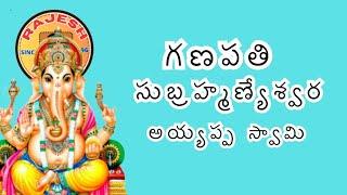 గణపతి సుబ్రహ్మణ్యేశ్వర అయ్యప్ప స్వామి పూజా కార్యక్రమం బాపట్ల పాండురంగ స్వామి దేవాలయంలో.....