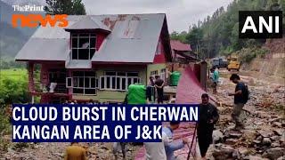 Cloud burst in Cherwan Kangan area of Ganderbal district of Jammu and Kashmir