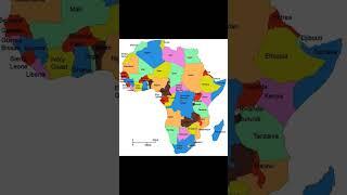 # African Continent & Countries # Map #Geography #