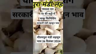 गौतमपुरा मंडी लहसुन भाव 26 दिसंबर 2024