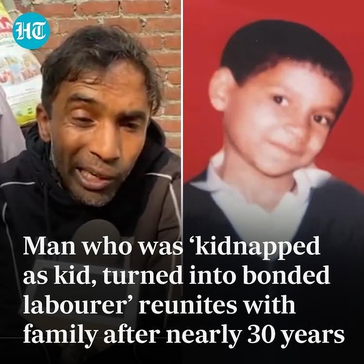 In a peculiar turn of events, #BhimSingh, a resident of #UttarPradesh, reunited with his family nearly three decades after being abducted and forced to work as bonded labour for several years
Swipe to watch👈 | Read full story in LINK IN BIO🔗 

#InstaWithHT |