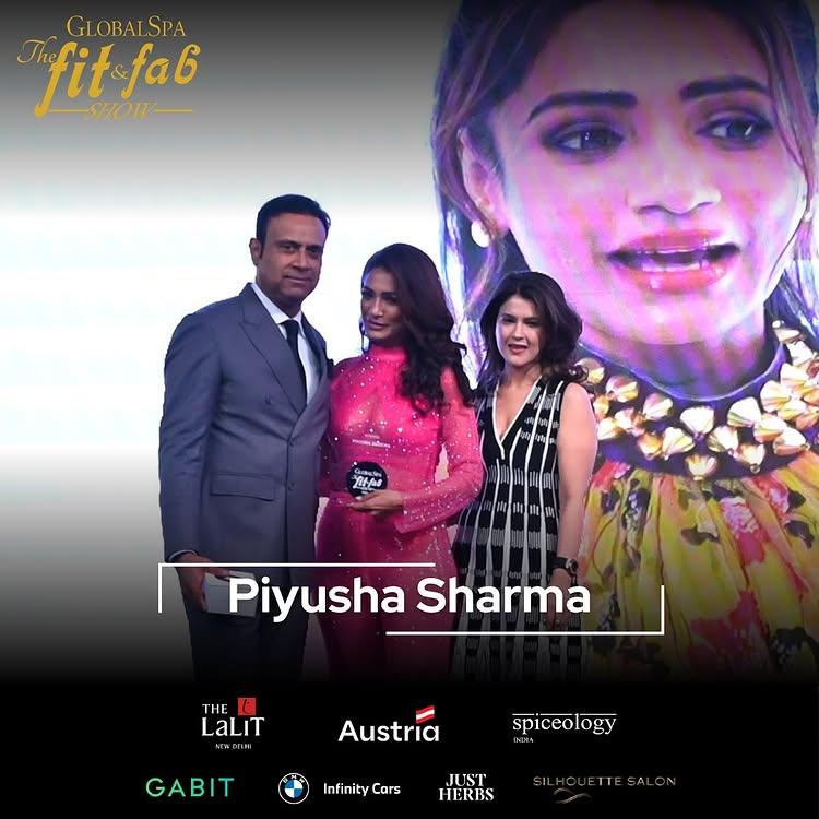 Congratulations on being awarded at the GlobalSpa Fit & Fab✨

We are proud to honour Piyusha Sharma,an influential figure in the world of luxury, wellness, and lifestyle
With her refined taste and exceptional sense of style, she has established herself as a prominent international influencer, captivating audiences worldwide
Known for her ability to seamlessly blend elegance with health-conscious living, Piyusha has become a trusted voice in both the luxury and wellness communities