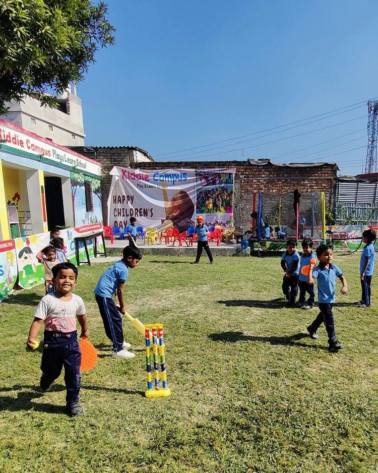 It's play time! 

Outdoor Games

Gross motor skills are essential for physical development, coordination, and overall health
Welcome to Kiddie Campus Play & Learn School! 🌸 We're a nature-themed play school where little ones can explore, learn, and grow in a nurturing environment
Join us for a fun-filled journey of discovery and imagination! 🌈✨"

KIDDIE CAMPUS PLAY & LEARN SCHOOL WARD NO
01, GAJNA CHOWK, SUPAUL 
9608195007

#playing #sport #colour #colourrecognition #color #shapes #colourful #colourfulhands #play #playschool #school #kindergarten #learningwhileplaying #learning #kids #playschoolactivities #supaul #fun #activities #reels #reelsinstagram #reelitfeelit #instagram #instagood #bihar #apna_supaul_ #supaul #kiddiecampus
#kids #kindergarten #play  #supaul #apna_supaul_

[Kids, Kindergarten, PlaySchool, School, Fun, Learning, Learning while playing, prenursery, pre primary, celebrations, best, town, supaul, Bihar]

[kids, kindergarten, play, playschoolactivities, fun, activities, reels, instagram, school, supaul, PlayschoolFun, KindergartenLife, PrePrimaryEducation, EarlyChildhoodLearning, PlayBasedLearning, PreschoolActivities, EarlyYearsEducation, KindergartenKids, PlayAndLearn, PreschoolFun, EarlyLearning, ChildhoodEducation, PreschoolTeachers, KindergartenClass, EarlyChildhoodDevelopmen, PreKActivities, PlayfulLearning, EarlyEducationMatters, PreschoolMoments