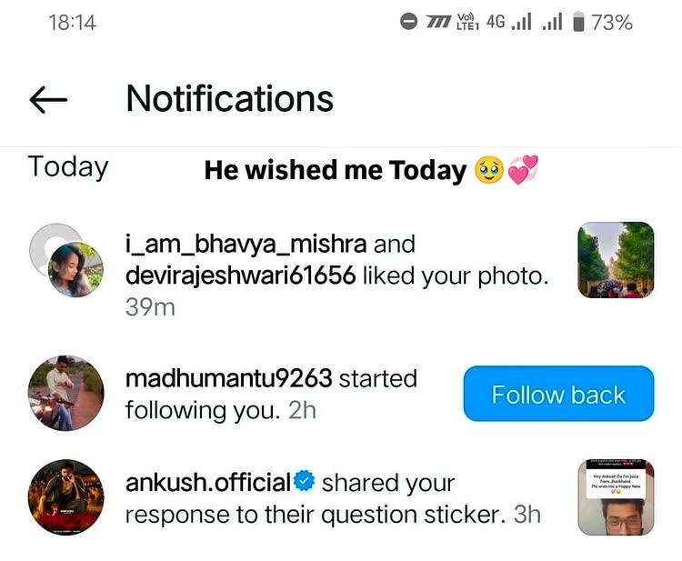 Tollywood Actor Ankush Hazra wished me Today 🥹💞 

Oh my God I brought glory to my State