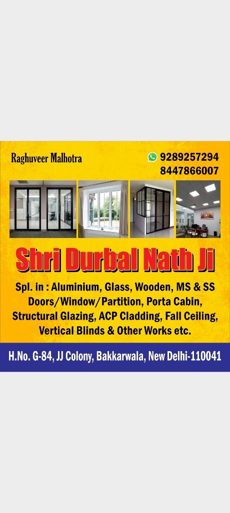 Post by Durbal nath ji aluminium glass works etc