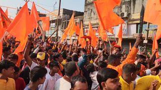 गुमला। जय श्रीराम के जयकारे से गूंजता रहा शहर, विहिप और बजरंग दल के द्वारा निकाली गई भव्य शौर्य यात्रा