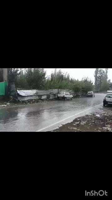 Raining and hailstorm at Nehama kulgam