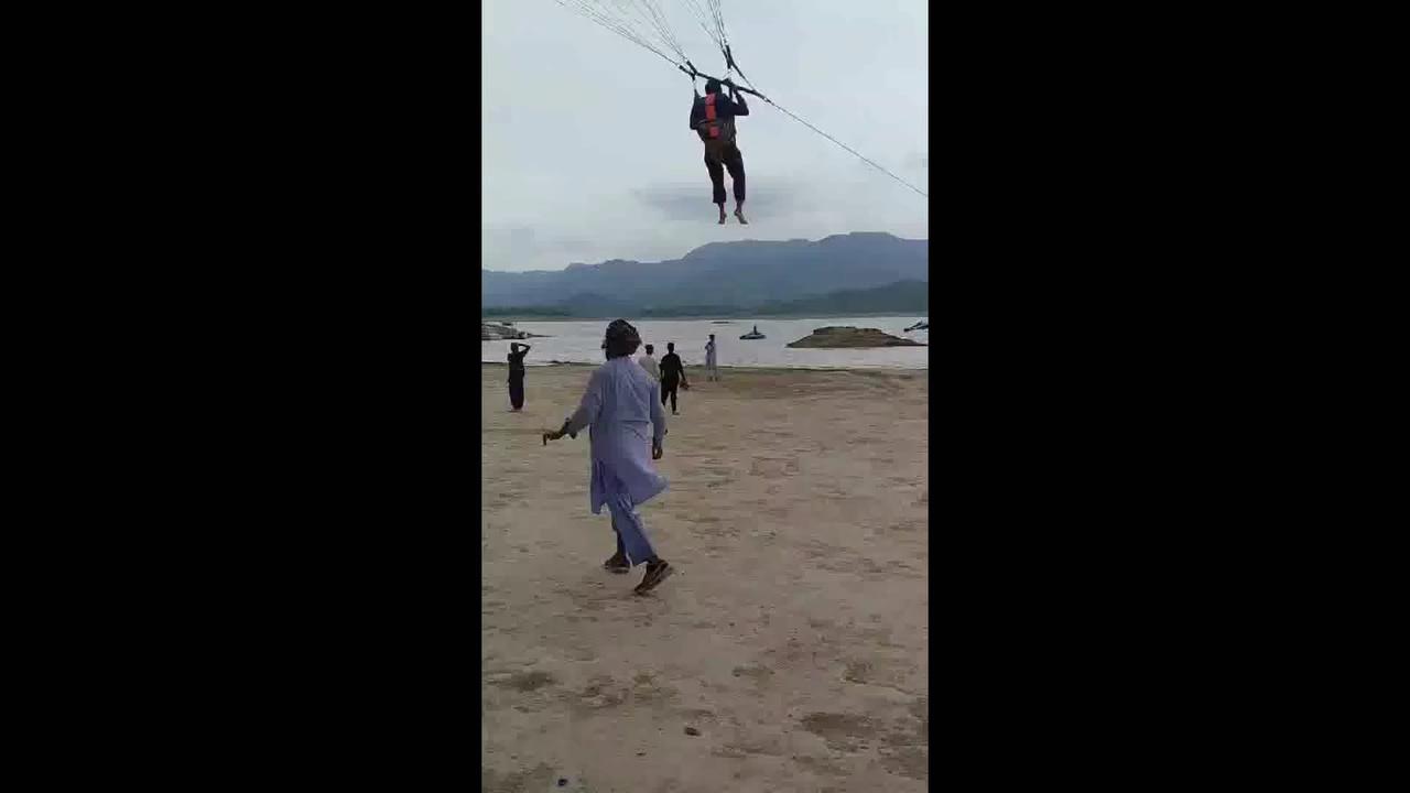 Parasailing In Khanpur Dam