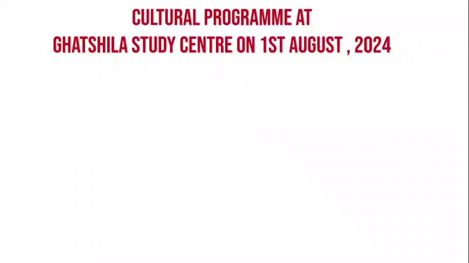 Cultural programme at Ghatshila Study Centre on 1st August, '24