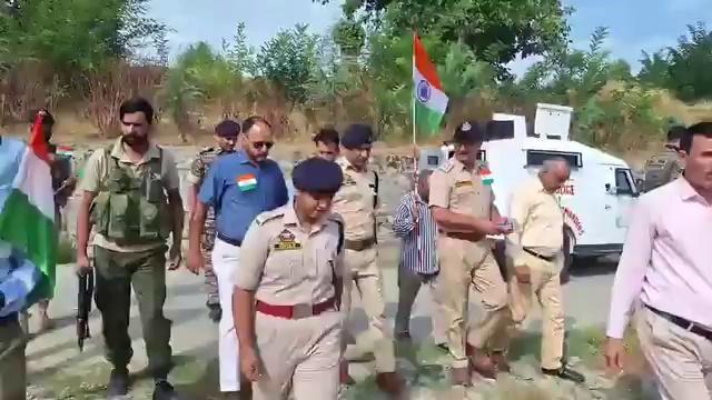 Tiranga rally organized by teshil Administration watergam in collaboration with sopore police