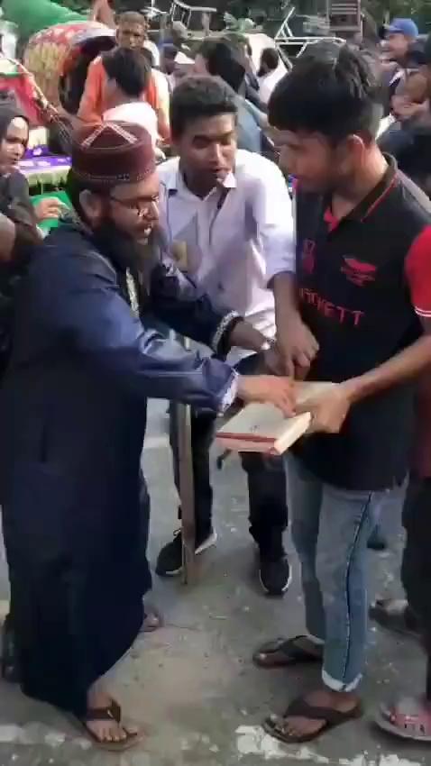 Bangladeshis showing their true culture by doing to books what their ideological founding father Bakhtiyar Khilji had done to Nalanda library. These jaahil subhumans are spitting on books, destroying books, ransacking libraries. Honestly my opinion of any culture which destroys books is very low. And I have seen many of these kinds to make a stereotypical opinion which keeps getting confirmed when you see this again and again.