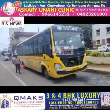 #Meluha_International_School ke Bus #Driver ki Laparwahi se Shamshabad Road per ek Shaqs Jo Zebra Crossing per se Road Cross ho Raha thaa usko Full speed mein Maari Takker ..
Bus driver Mauqe se hua Faraar aur RGI Police station Pahonch ker Surrender hogaya...