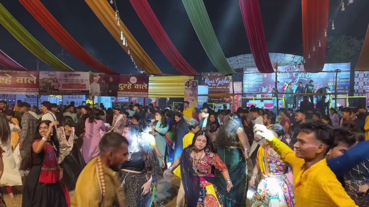 भिलाई सेक्टर 7 गरबा डांडिया महौल 2024 | Bhilai Sector 7 Garba Dance 2024 | Bhilai Durg Garba Dance