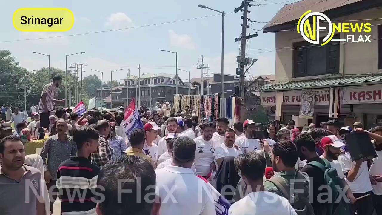 J-K Assembly Elections: Apni Party Candidate Ashraf Mir file nomination papers in Srinagar